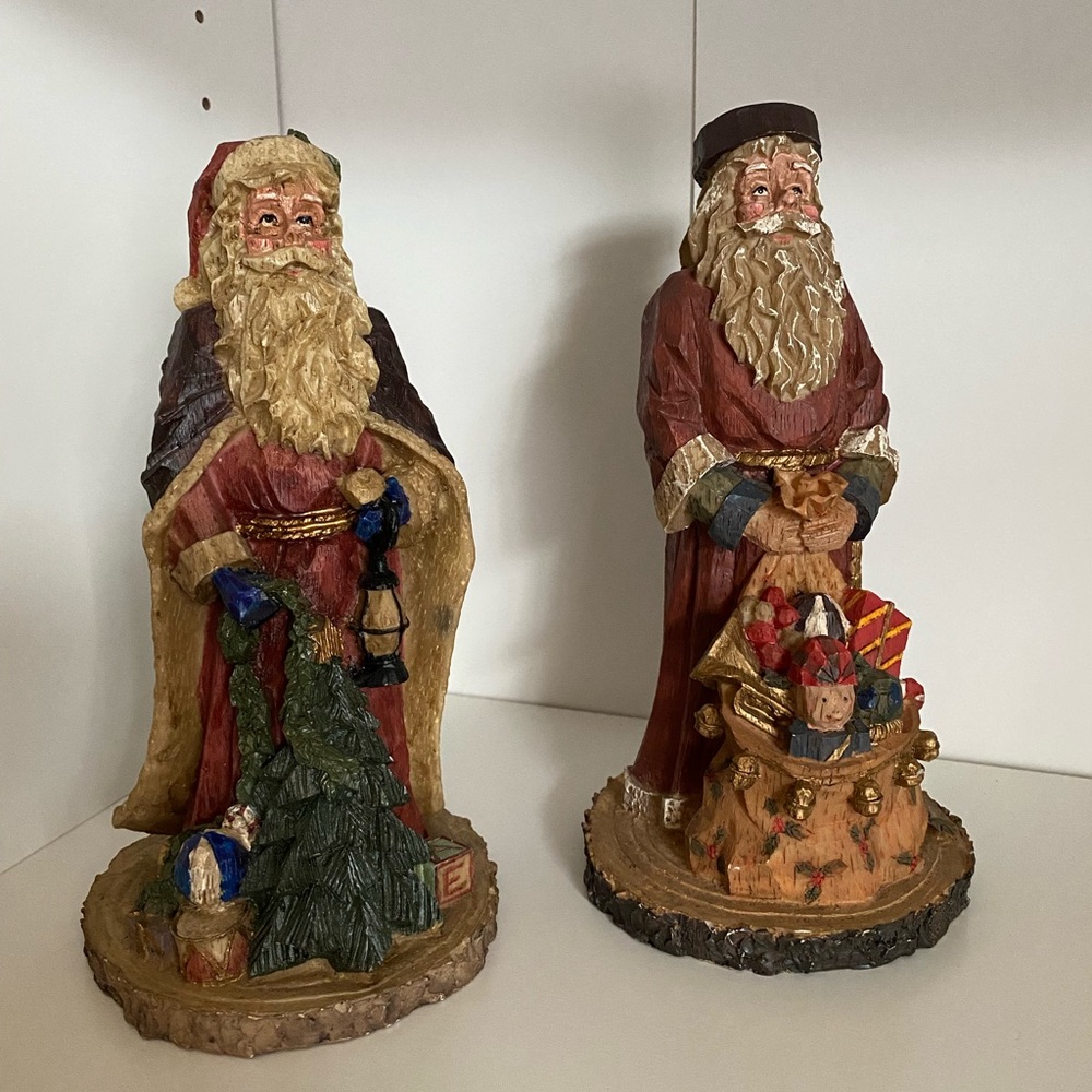 Wooden Santa with Toy Bag